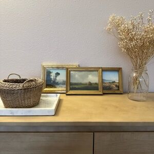 Set of 3 Framed Landscape Paintings